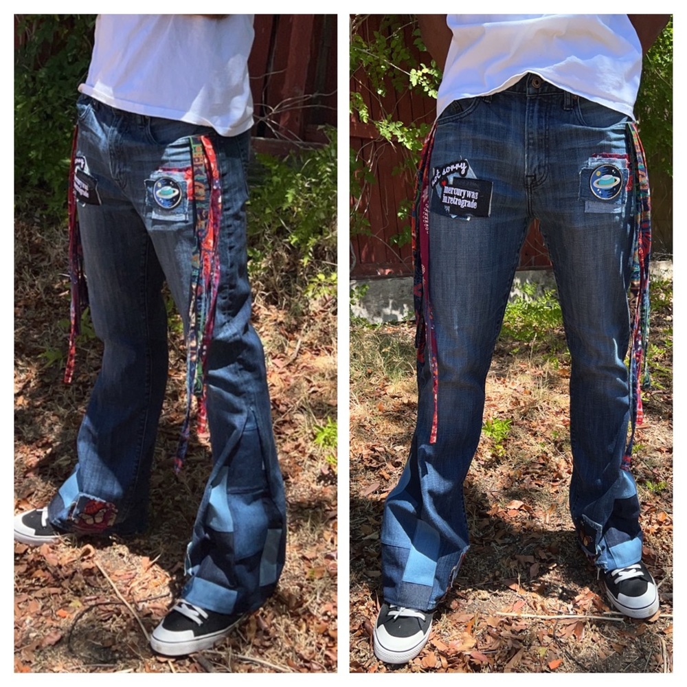 UPCYCLED Jeans Bell bottom Flare for Men